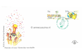 Aruba NVPH E125 Onbeschreven 1e Dag-enveloppe voetbal 2006