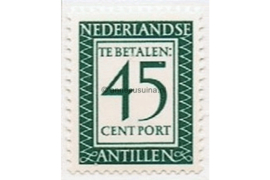 Nederlandse Antillen NVPH P59 Postfris (45 cent) Cijfer en waarde in rechthoek. Inschrift Nederlandse Antillen. 1952-1959
