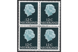 Nederland NVPH 618b Postfris FOSFOR (12 cent) (Blokje van vier) Koningin Juliana En Profil Lage waarden 1953-1967