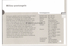 Nederland NVPH M80 (PZM80) Postfris Postzegelmapje Milieu 1991