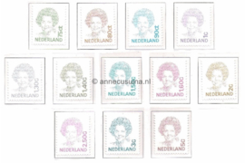 Nederland NVPH 1488-1501 Postfris Koningin Beatrix (Inversie). Nieuwe uitvoering van de zegels 1981-1990 1991-2001