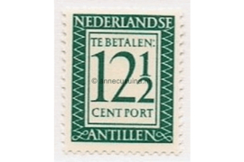 Nederlandse Antillen NVPH P52 Postfris (12 1/2 cent) Cijfer en waarde in rechthoek. Inschrift Nederlandse Antillen. 1952-1959