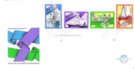 Nederland NVPH E124 Onbeschreven 1e Dag-enveloppe Zomerzegels 1973