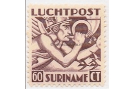 Suriname NVPH LP21 Ongebruikt (60 cent) Mercuriuskop Engelse druk 1941