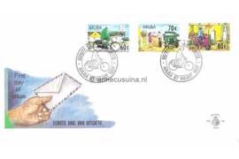 Aruba NVPH E68 Onbeschreven 1e Dag-enveloppe Americazegels UPAEP, de besteller door de jaren heen 1997