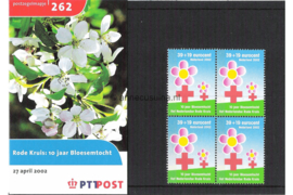 Nederland NVPH M262 (PZM262) Postfris Postzegelmapje Rode Kruis: 10 jaar Bloesemtocht 2002