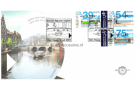 Nederland NVPH E441Onbeschreven 1e Dag-enveloppe  Eurozegels 2001