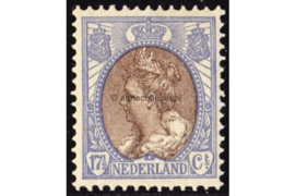 Nederland NVPH 67 Ongebruikt (17 1/2 cent) Koningin Wilhelmina (bontkraag) 1899-1921