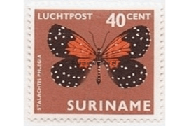 Suriname NVPH LP52 Postfris (40 cent) Vlinders 1972