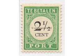 Curaçao NVPH P11 Ongebruikt (2 1/2 cent) Cijfer en waarde in zwart 1892-1898