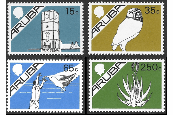Aruba NVPH 9-12 Postfris Standaardserie 1986