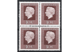 Nederland NVPH 941 Postfris (30 cent) (Blokje van vier) Koningin Juliana ('Regina') 1971