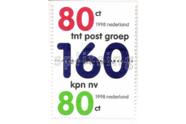 Nederland NVPH 1768-1769a (Paar/Samenhangend) Gestempeld Splitsing KPN 1998