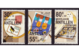 Nederlandse Antillen NVPH 910-912 Gestempeld (Als losse zegels) 50 jaar Curaçaosche Postzegelvereniging 1989