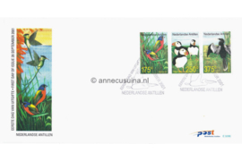 Nederlandse Antillen NVPH E329 Onbeschreven 1e Dag-enveloppe Vogels op 2 enveloppen 2001