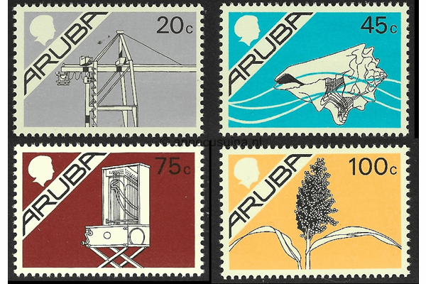 Aruba NVPH 24-27 Postfris Standaardserie 1987