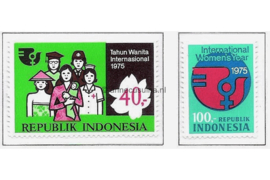 Indonesië Zonnebloem 819-820 Postfris Het Internationale Jaar van de Vrouw 1975