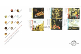 Nederland NVPH E404 Onbeschreven 1e Dag-enveloppe 17e Eeuwse Nederlandse schilderkunst op 2 enveloppen 1999