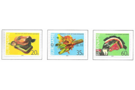 Republiek Suriname Zonnebloem 180-182 Postfris Surinaamse kunstvoorwerpen 1979