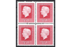 Nederland NVPH 946 Postfris (55 cent) (Blokje van vier) Koningin Juliana ('Regina') 1971