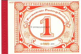 Nederland NVPH PR27 Postfris Prestigeboekje Permanente postzegelseries 1 / Dag van de postzegel 2009
