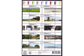Nederland NVPH V3209-3218 Postfris Velletje Nederlands Werelderfgoed; Vel 10 x 1 2014