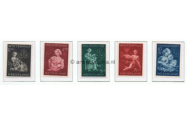 Nederland NVPH 423-427 Gestempeld Winterhulp-Volksdienstzegels 1944