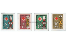 Nederlands Nieuw Guinea NVPH 49-52 Postfris Rode Kruiszegels 1958