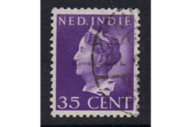 Nederlands Indië NVPH 280 Gestempeld FOTOLEVERING (35 cent) Koningin Wilhelmina (Konijnenburg) 1941