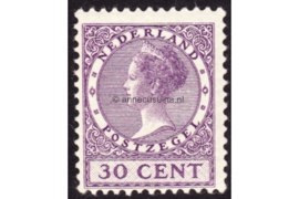 Nederland NVPH 158 Postfris (30 cent) Koningin Wilhelmina Veth Zonder watermerk 1924-1926