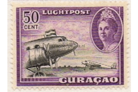 Curaçao NVPH LP34 Postfris (50 cent) Koningin Wilhelmina met verschillende voorstellingen 1942