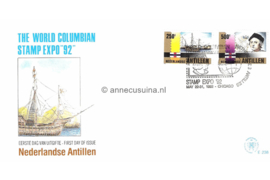 Nederlandse Antillen NVPH E238 Onbeschreven 1e Dag-enveloppe Columbus 1992