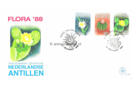 Nederlandse Antillen (Postdienst) NVPH E207 (E207PO) Onbeschreven 1e Dag-enveloppe Flora 1988