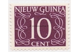 Nederlands Nieuw Guinea NVPH 8 Postfris (10 cent) Cijfer van Krimpen 1950