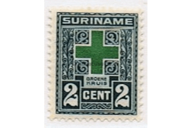 Suriname NVPH 127 Postfris (2+2 cent) Groene-Kruiszegels 1927