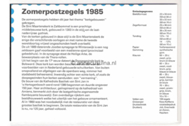 Nederland NVPH M28 (PZM28) Postfris Postzegelmapje Zomerzegels, kerken 1985