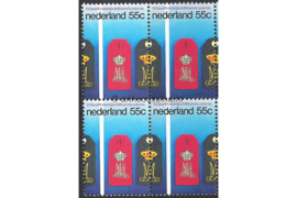 Nederland NVPH 1165 Postfris (55 cent) (Blokje van vier) 150 jaar Koninklijke Militaire Academie 1978