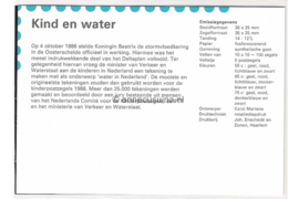 Nederland NVPH M61 (PZM61) Postfris Postzegelmapje Kinderzegels, kind en water 1988