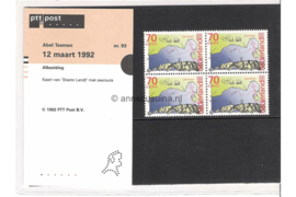 Nederland NVPH M93 (PZM93) Postfris Postzegelmapje Abel Tasman 1992