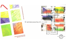 Nederland NVPH E499 Onbeschreven 1e Dag-enveloppe Europese Unie op 2 enveloppen 2004