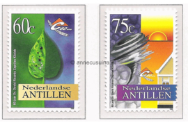 Nederlandse Antillen NVPH 1116-1117 Postfris Dr. David Ricardo Capriles Kliniek 1996