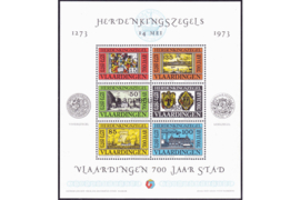 Postfris Zegelvel Getande versie Vlaardingen 700 jaar stad (VERSIE 2) 1273-1973