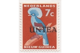 West-Nieuw-Guinea (UNTEA) NVPH 4 Postfris (7 cent) Overdrukken op postzegels van Nederlands Nieuw Guinea 1962