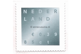 Nederland NVPH 1987 Gestempeld/Gelopen (0,39/0,85) Rouwzegel in dubbele waarde 2001