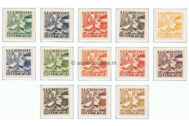 Curaçao NVPH LP4-LP16 Gestempeld Mercuriuskop 1931-1939