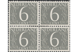 Nederland NVPH 466 Postfris (6 cent) (Blokje van vier) Cijfer van Krimpen 1948-1957