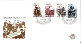 Nederland NVPH E136 Onbeschreven 1e Dag-enveloppe Kinderzegels 1974