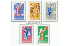 Suriname NVPH 522-526 Postfris Kinderzegels 1969