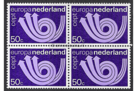 Nederland NVPH 1031 Postfris (50 cent) (Blokje van vier) Europa-CEPT 1973
