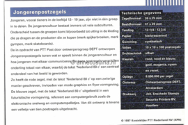 Nederland NVPH M176 (PZM176) Postfris Postzegelmapje Jongerentrends 1997